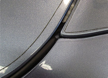 Bad Example of HIDING FILM EDGES
